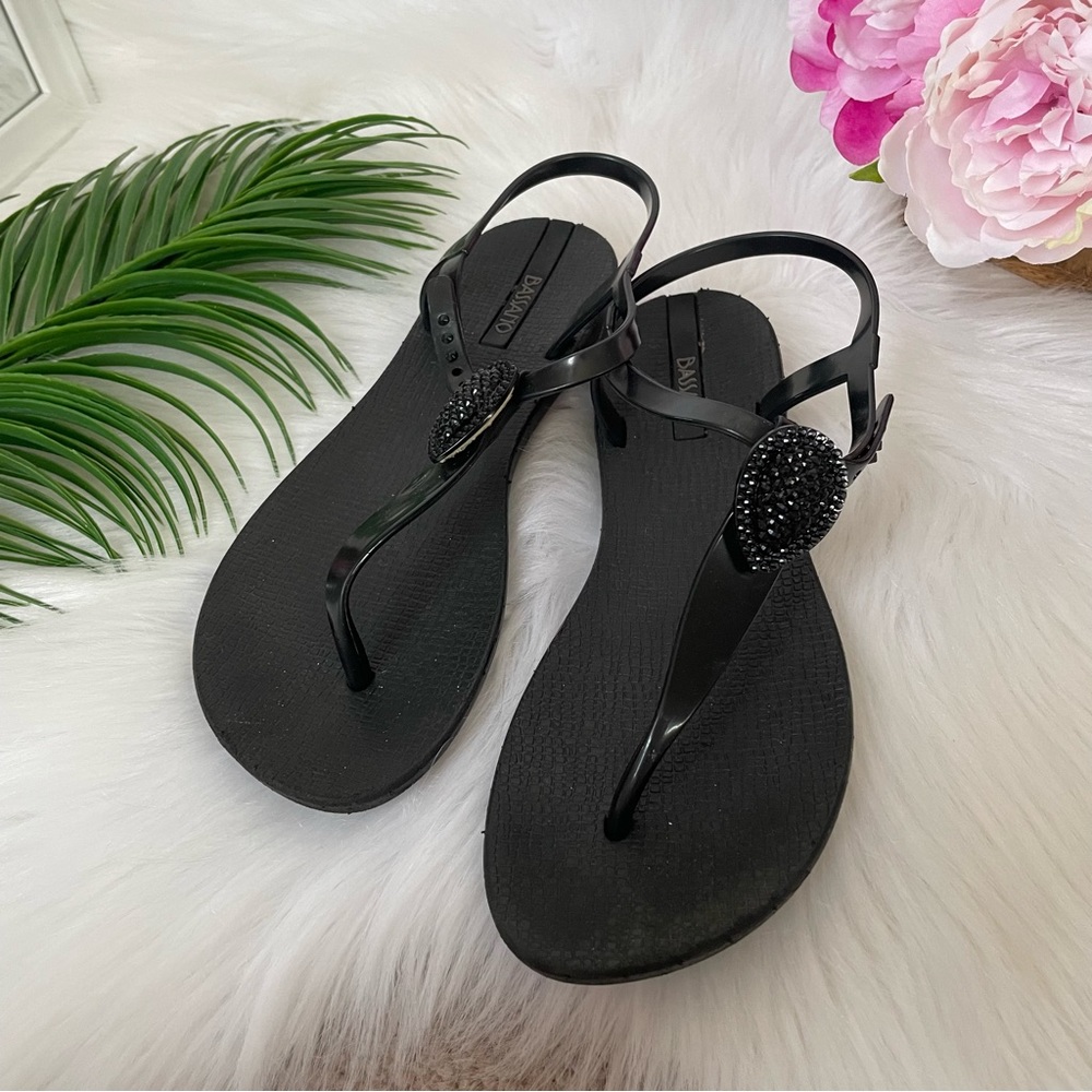 Bassano Black Summer Sandals